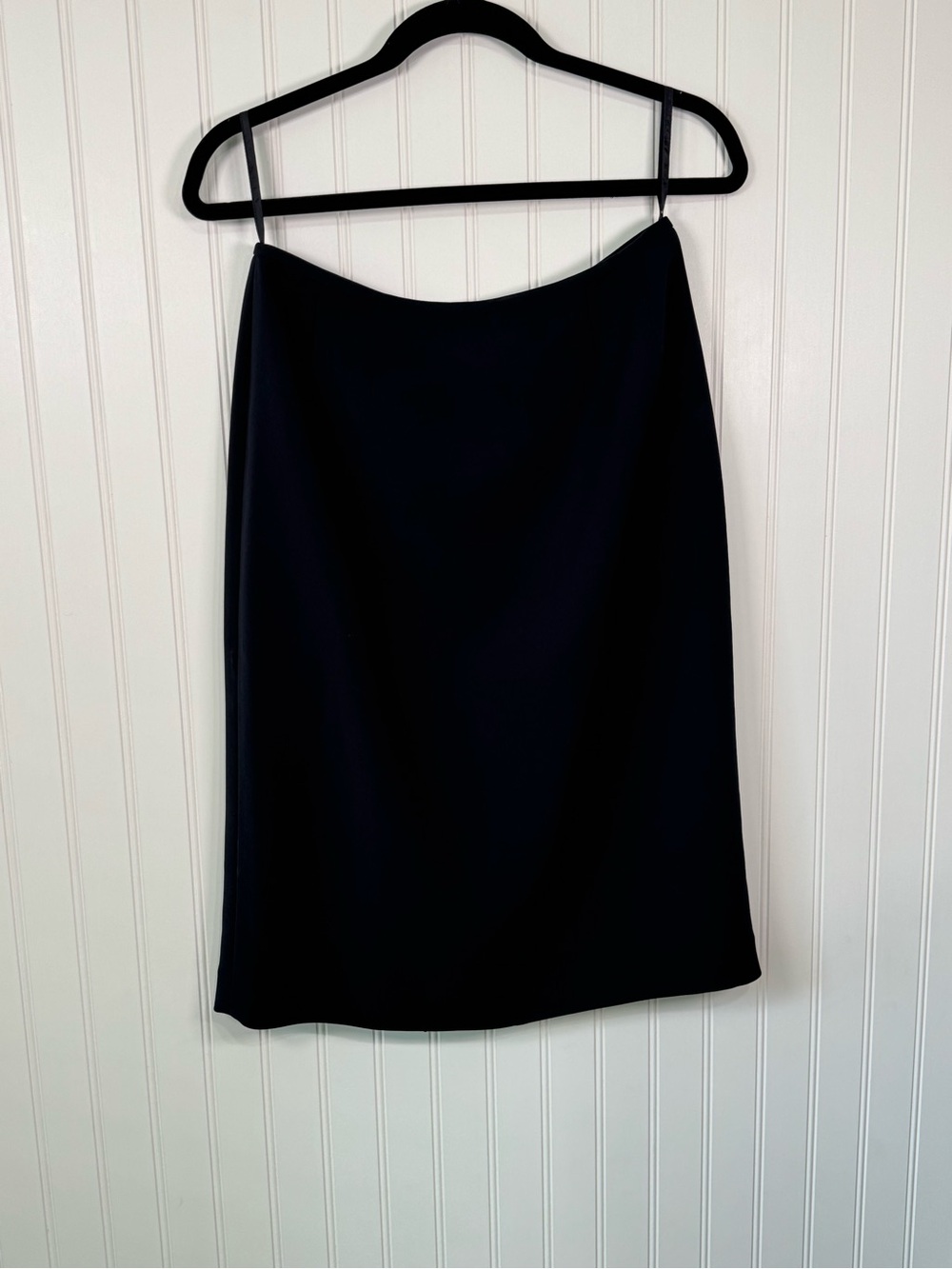 Tahari Classic Black Bias Slip Skirt - Women's Elegant Minimalist Skirt